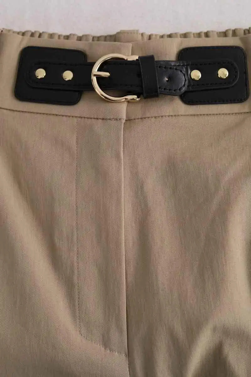 Short Maje Marron en Coton