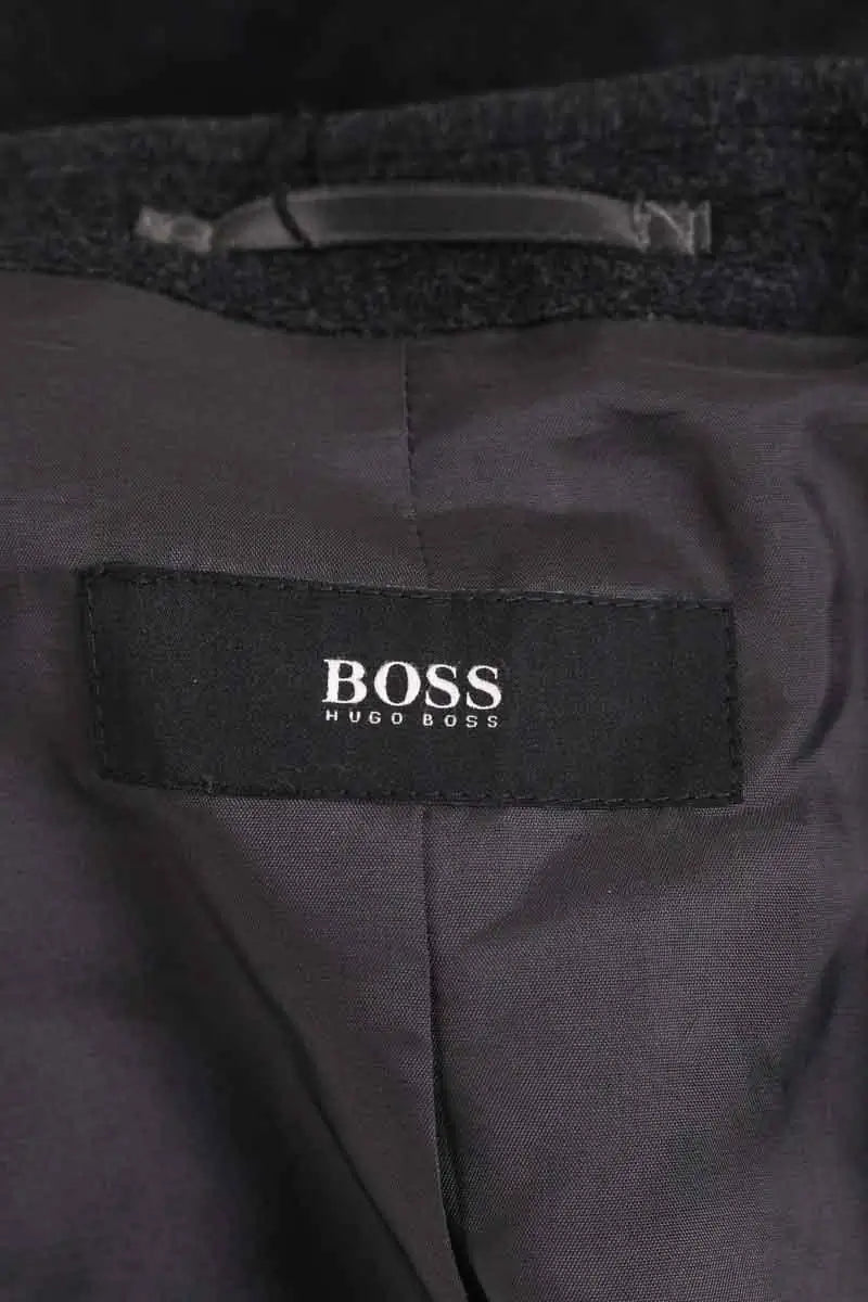Manteau Boss Anthracite en Laine