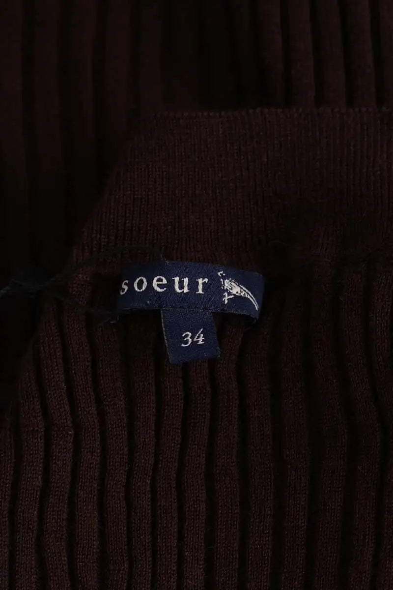 Pull Soeur Marron en Laine