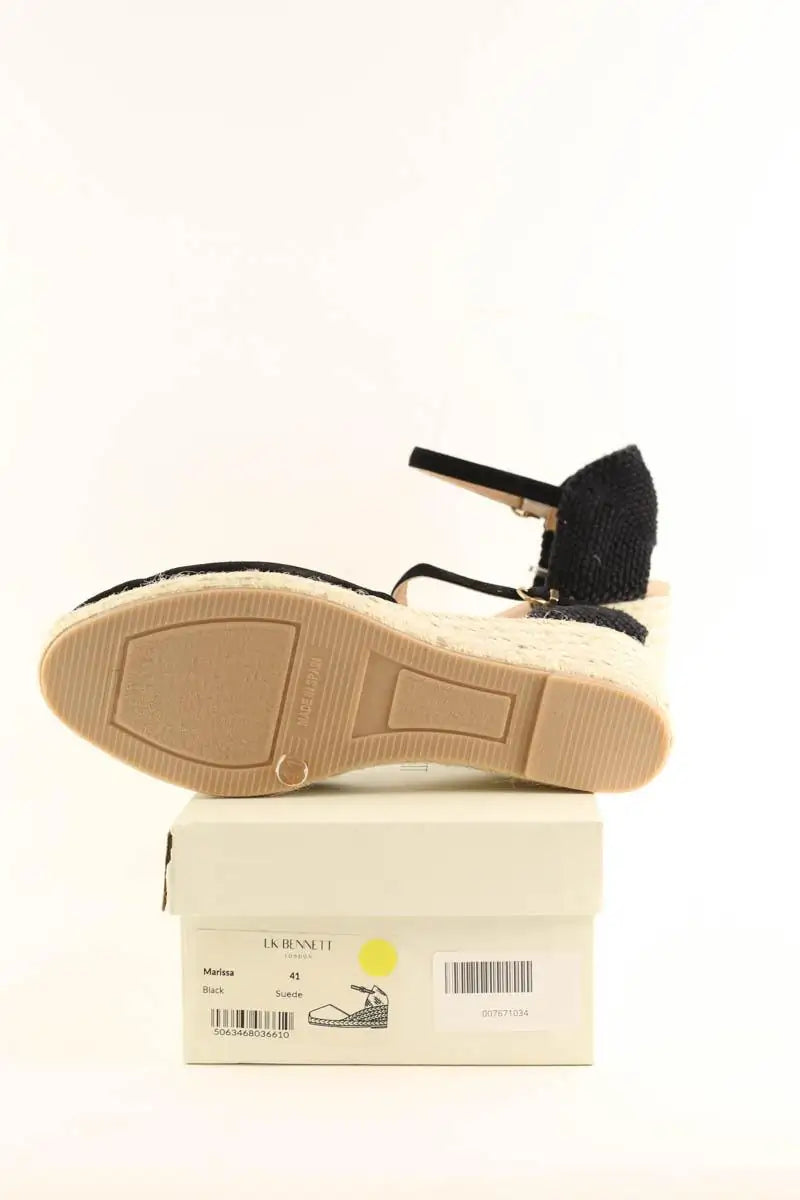 Sandales LK Bennett Marissa Noir en Daim