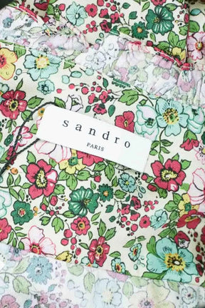 Robe Sandro Vert en Synthétique