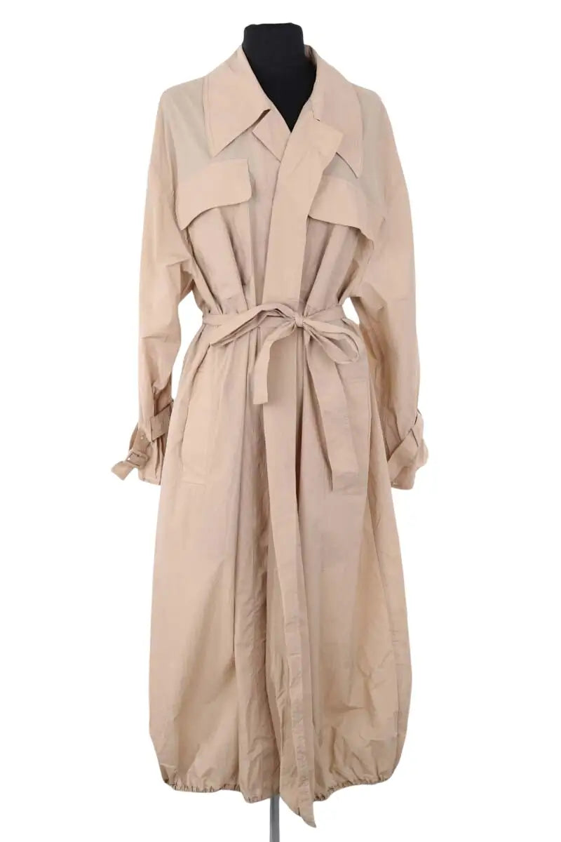 Trench-coat Claudie Pierlot Beige en Synthétique, taille S - Seconde Main