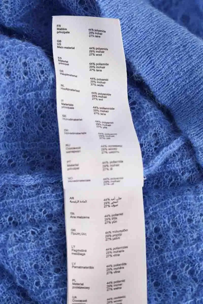 Pull Maje Bleu en Synthétique