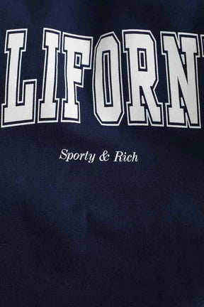 Sweatshirt Sporty & Rich Bleu en Coton