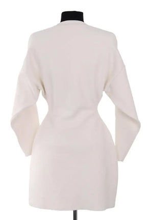 Robe WARDROBE.NYC Beige en Viscose