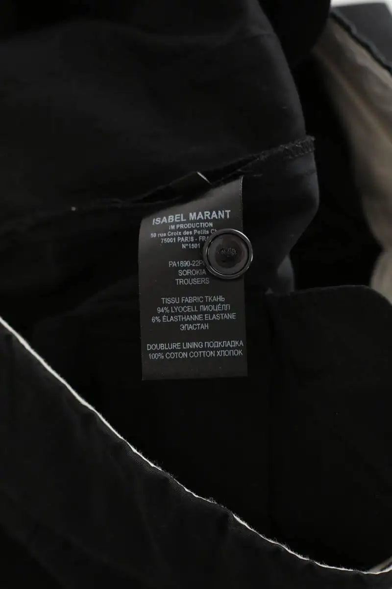 Pantalon droit Isabel Marant  Noir