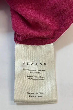 Chemise Sézane Rose en Soie