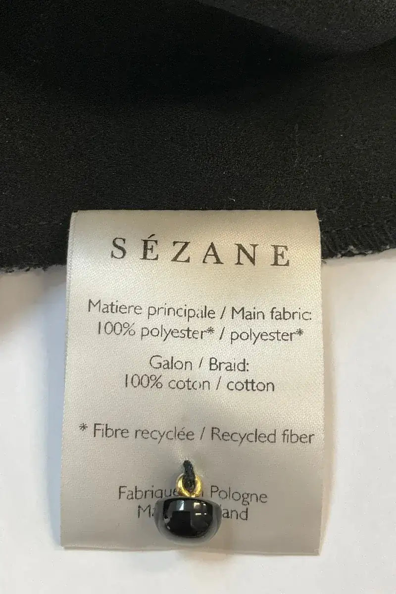 Blouse Sézane Noir en Coton