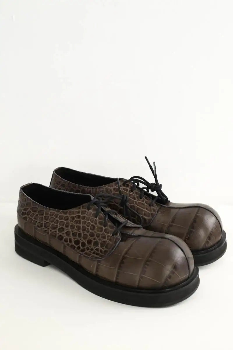 Chaussures à lacets No Idea  Kaki