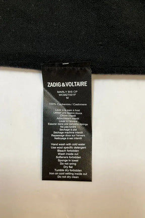 Top sans manche Zadig & Voltaire Noir en Cachemire