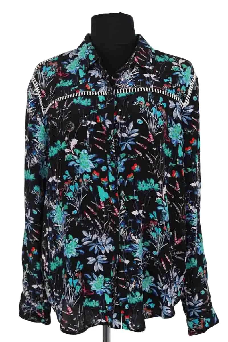 Chemise The Kooples Vert en Soie, taille M - Seconde Main