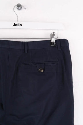 Pantalon droit Dries Van Noten Marine en Coton