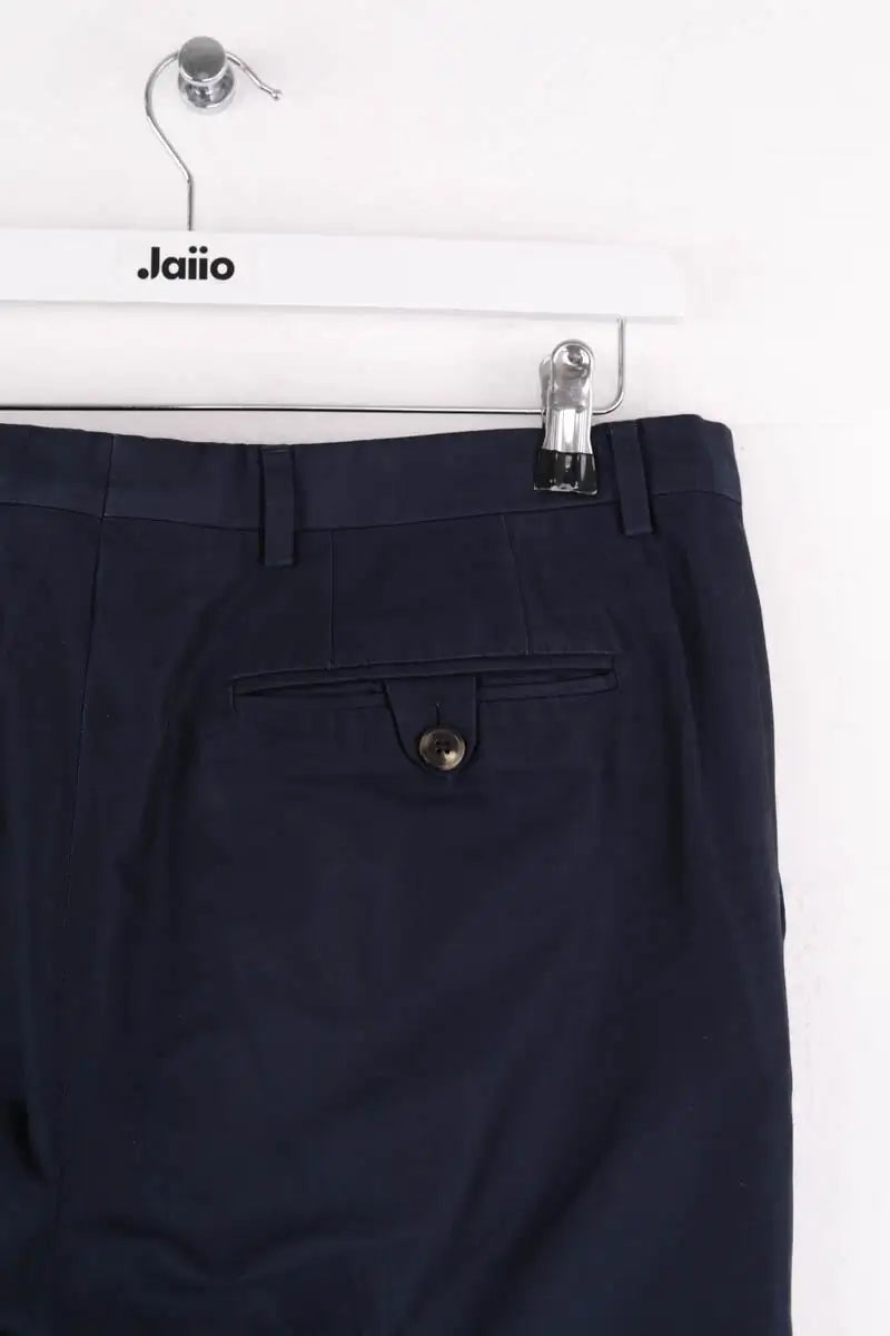 Pantalon droit Dries Van Noten Marine en Coton