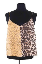 Top sans manche La Prestic Ouiston Beige en Soie, taille S - Seconde Main