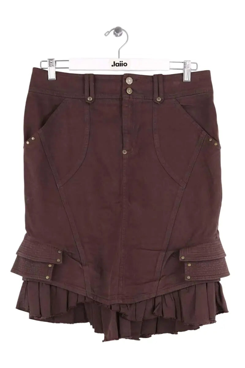 Jupe Kenzo Marron en Coton, taille M - Seconde Main