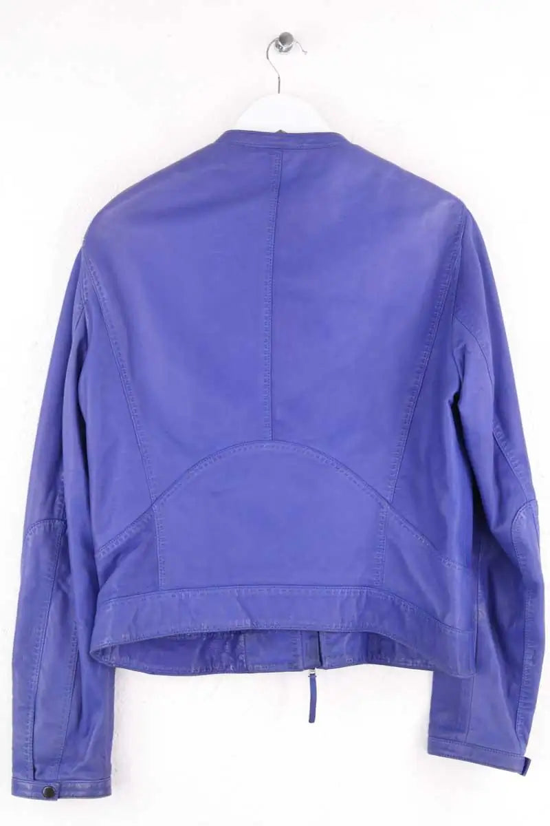Blouson Boss Bleu en Cuir