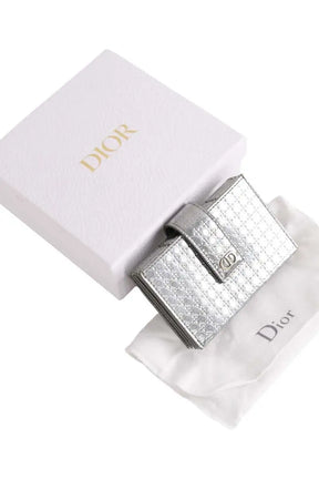 Porte-carte Dior Argent en Cuir