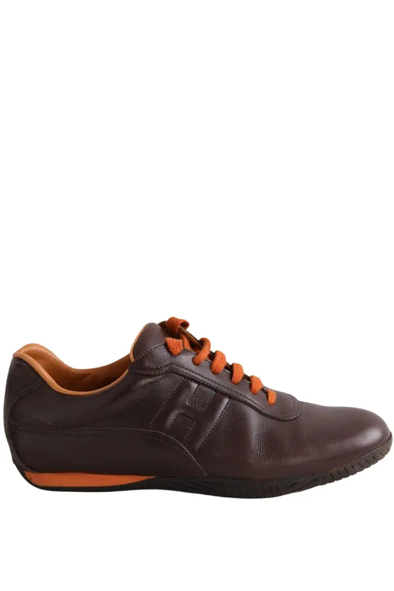Baskets Hermès Marron en Cuir, taille 38 - Seconde Main