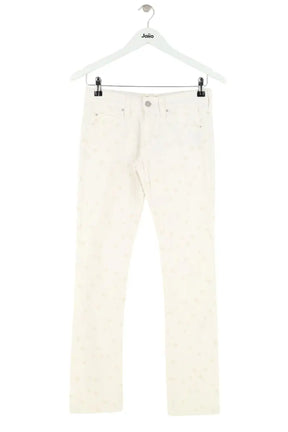 Jean slim Isabel Marant Étoile Blanc en Coton, taille S - Seconde Main