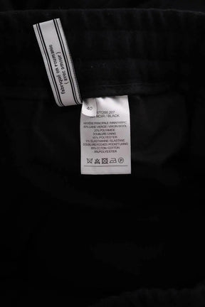Pantalon droit Ami Noir en Laine