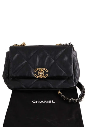 Sac à bandoulière Chanel Chanel 19 Noir en Cuir