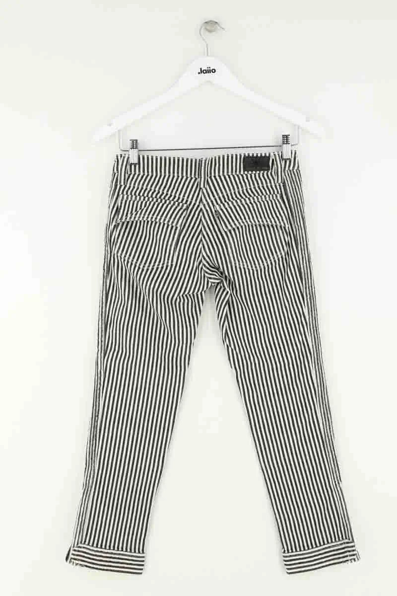Jean droit Isabel Marant Noir en Coton