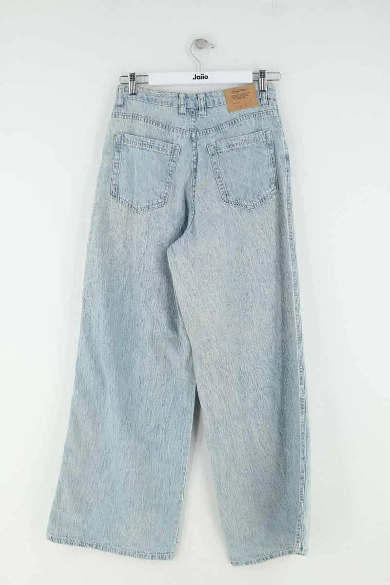 Jean large American Vintage Bleu en Coton