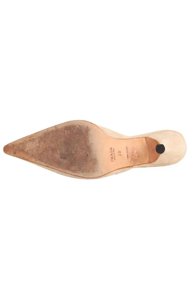 Talons Prada Beige en Daim