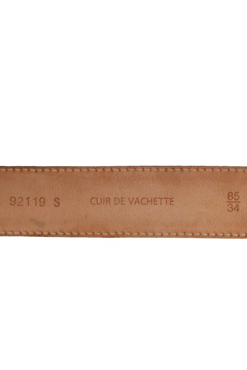 Ceinture en cuir Maison Boinet Marron en Cuir