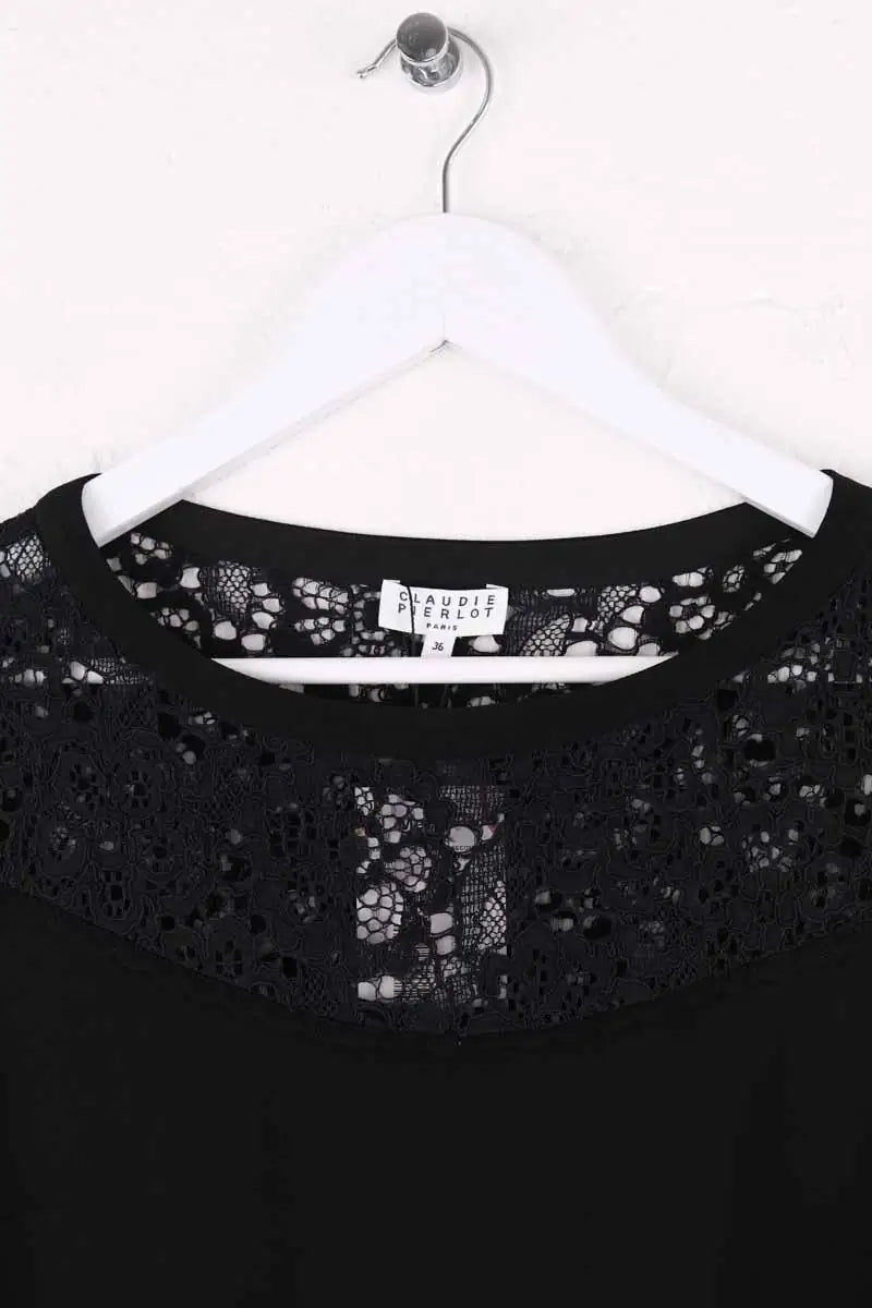 Robe Claudie Pierlot Noir en Synthétique