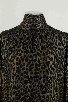 Robe Saint Laurent Doré en Soie