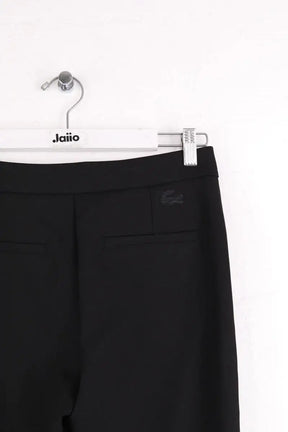 Pantalon droit Lacoste Noir en Synthétique