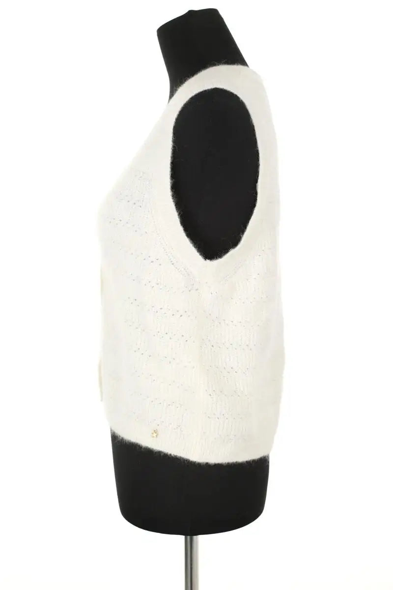 Top sans manche Des Petits Hauts  Ecru
