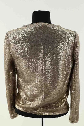 Veste Maje Doré en Paillettes