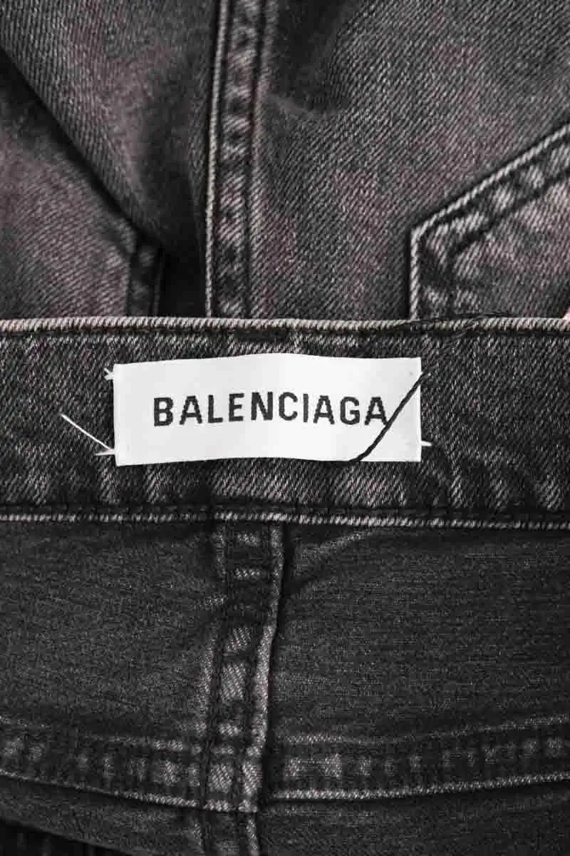 Jean slim Balenciaga Gris en Denim