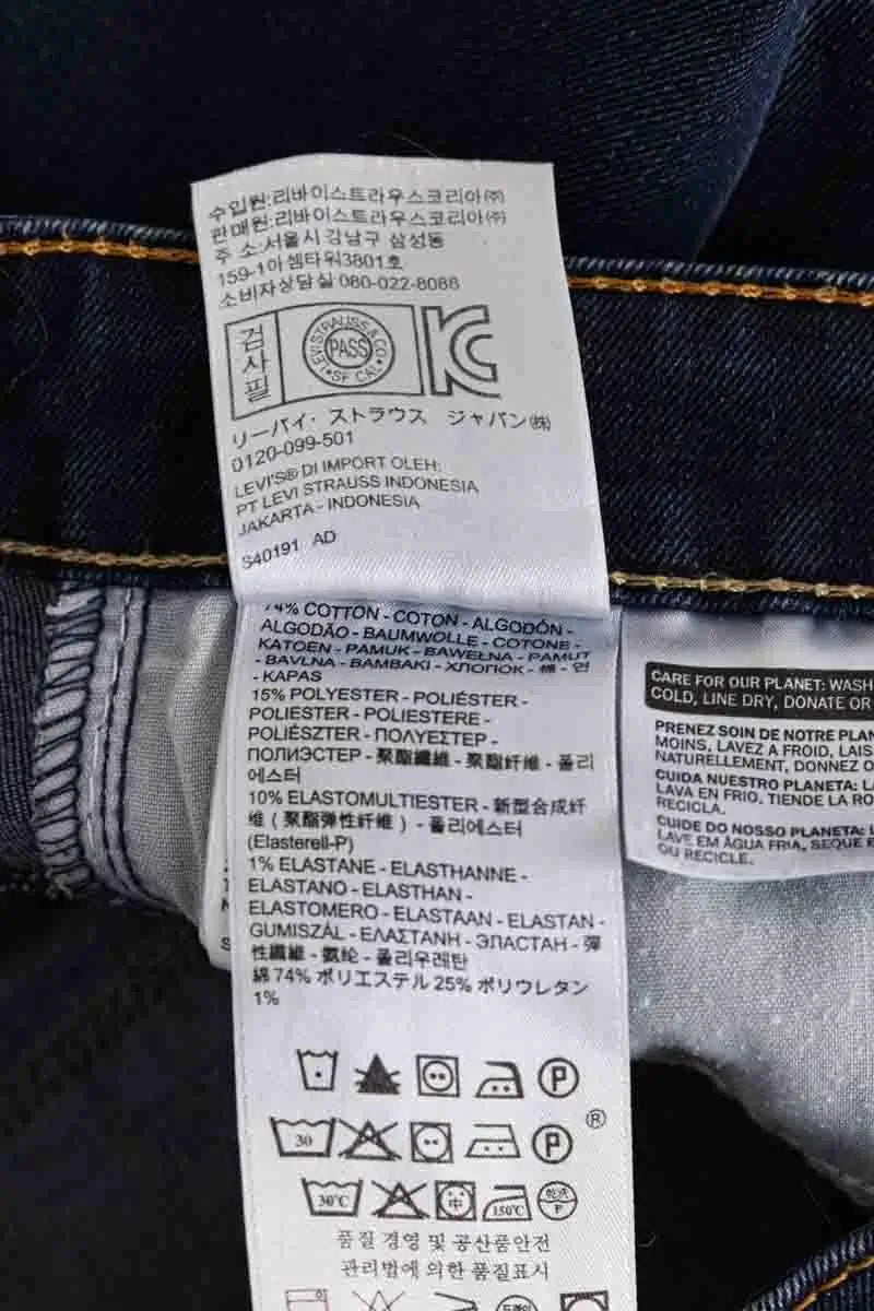 Jean slim Levi's Bleu en Coton