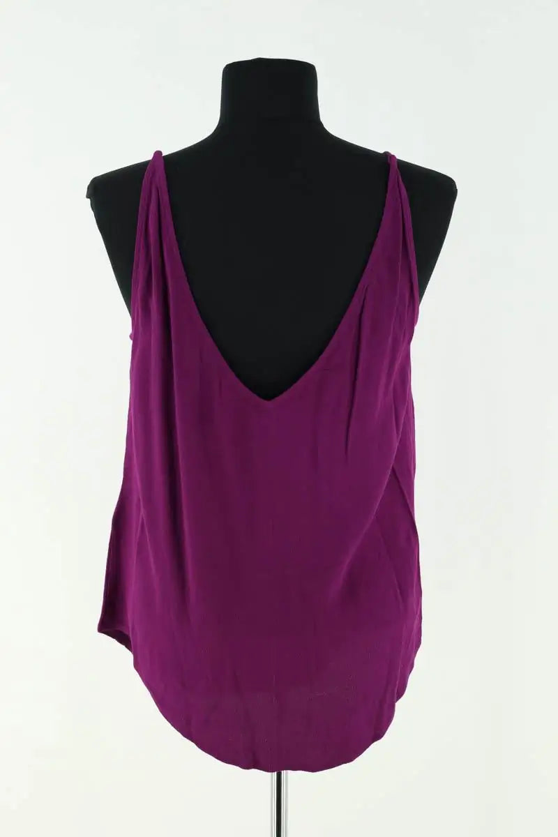 Top sans manche Ba&Sh Violet en Viscose
