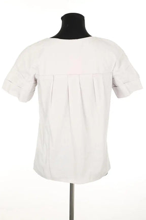 Top Miu Miu Ecru en Coton
