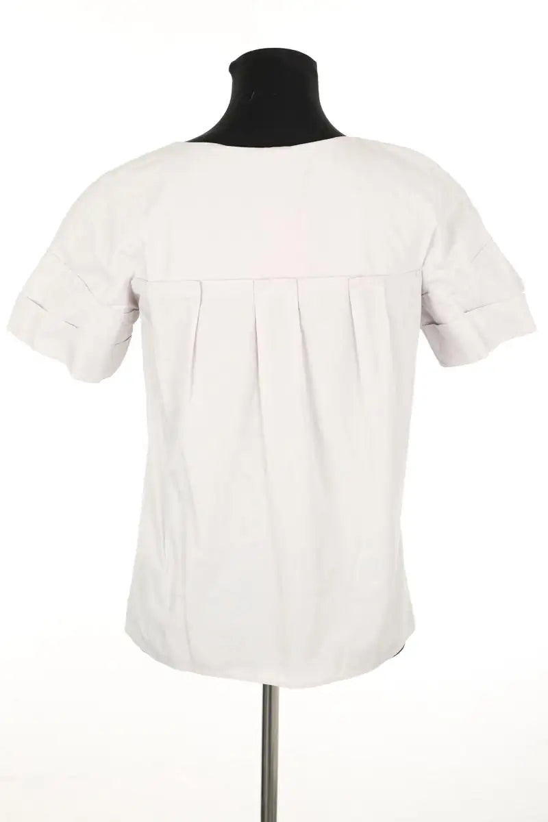 Top Miu Miu Ecru en Coton