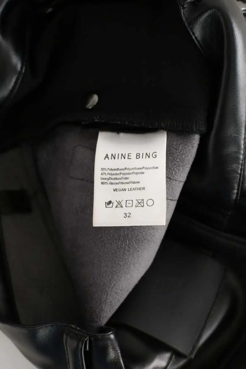 Pantalon droit Anine Bing  Noir