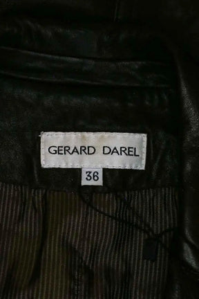 Veste Gerard Darel Marron en Cuir