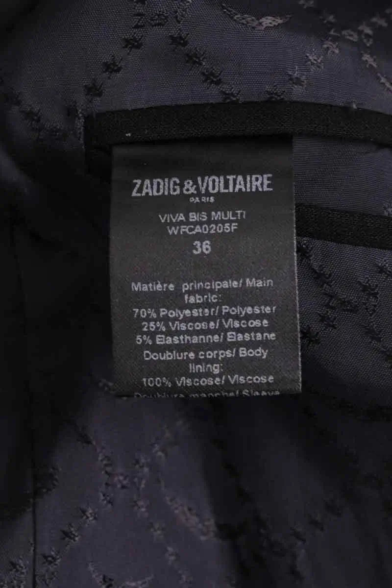 Blazer Zadig & Voltaire Noir en Synthétique