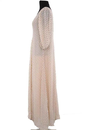 Robe Ganni Ecru en Synthétique