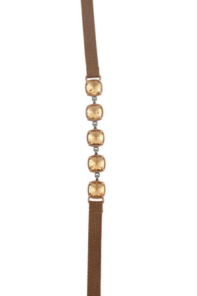 Collier Swarovski  Marron