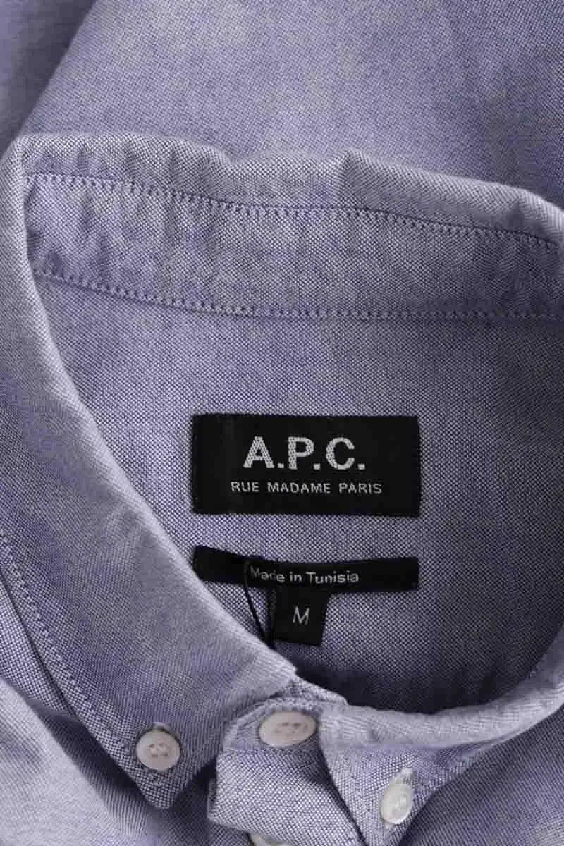 Chemise APC Bleu en Coton