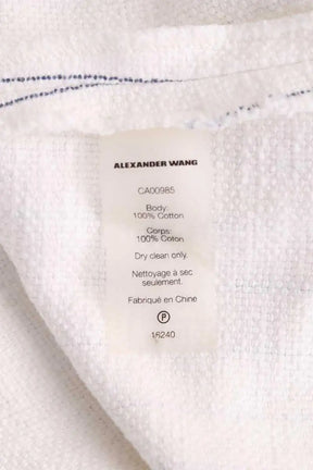 Top sans manche Alexander Wang Blanc en Coton