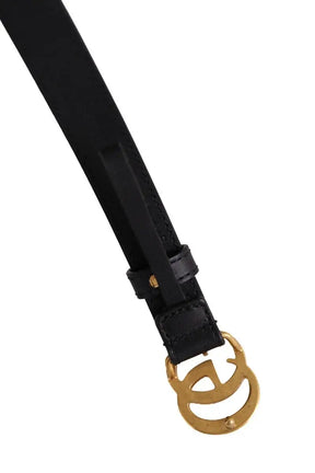 Ceinture Gucci GG Marmont Noir en Cuir