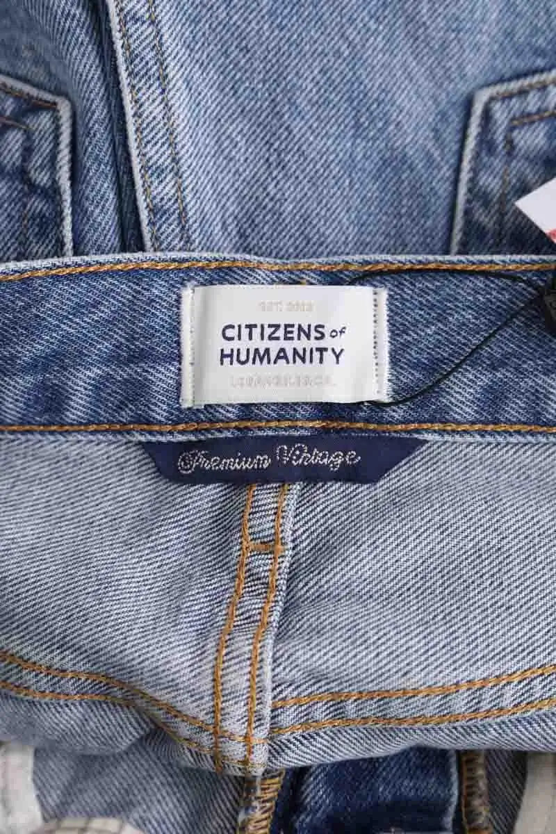 Jean large Citizens of Humanity Miro Bleu en Coton