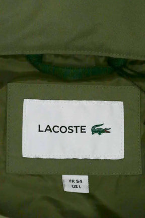 Manteau imperméable Lacoste Kaki en Synthétique