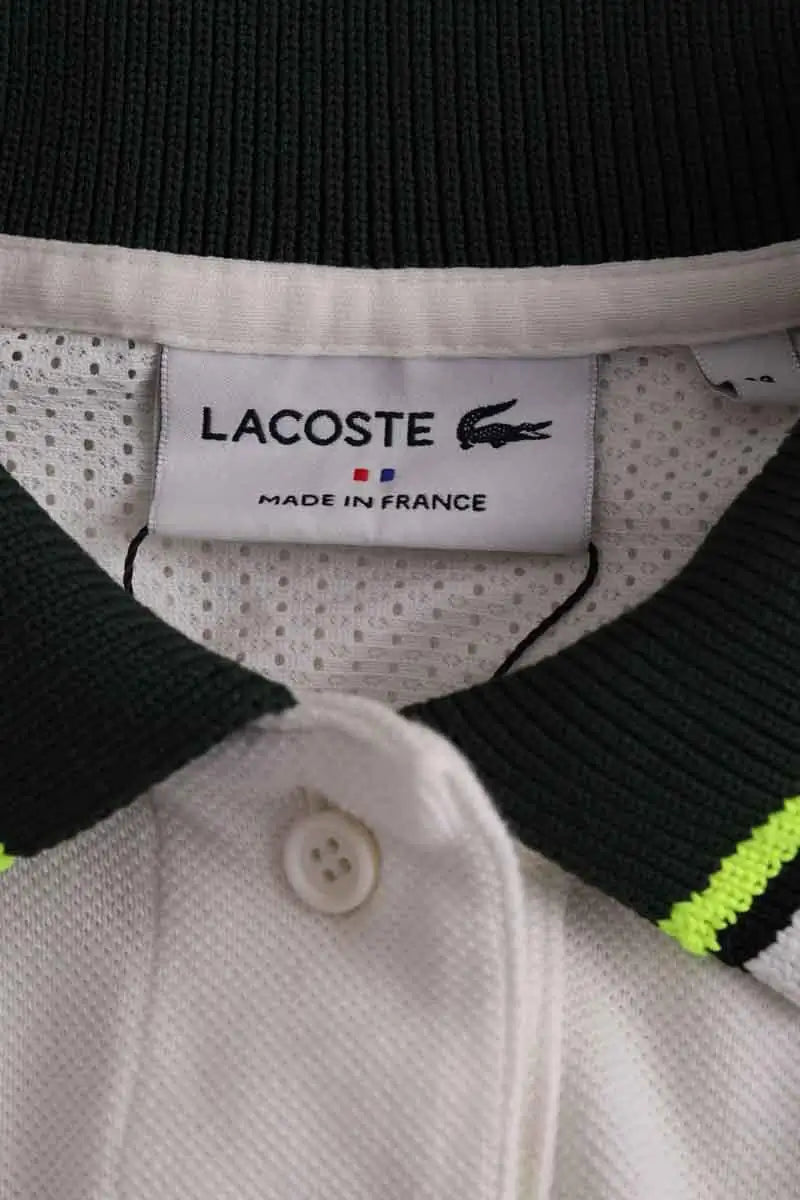 Robe Lacoste Blanc en Coton
